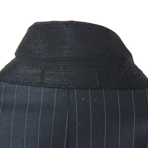 Lauren Ralph Lauren Pinstripe Wool Suit Jacket Blazer 48L Blue Navy Two Button - Picture 6 of 15